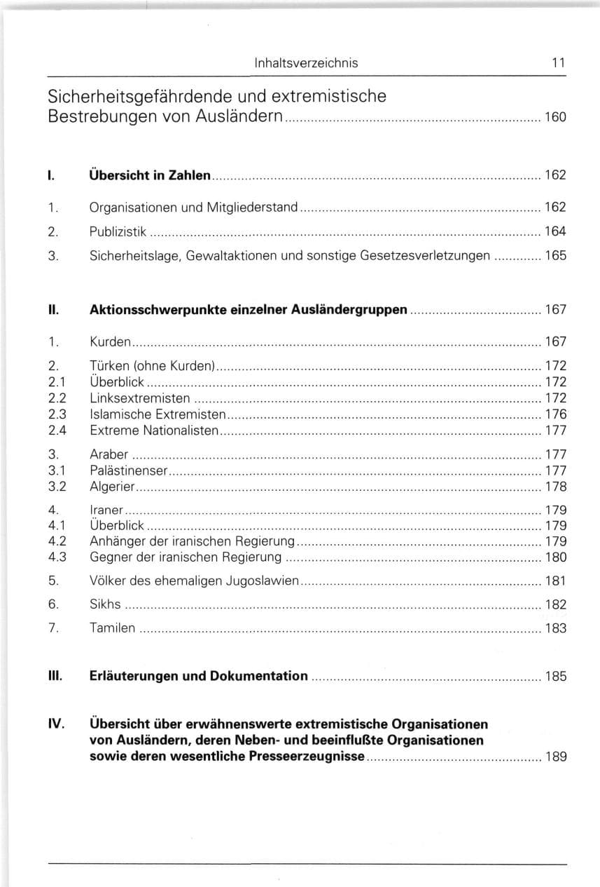 Seite 11 des Verfassungsschutzbericht 1993 Bund