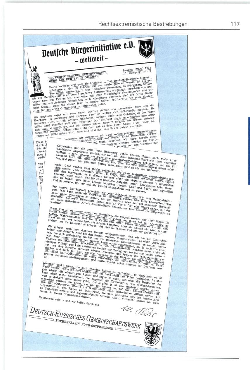 Seite 117 des Verfassungsschutzbericht 1993 Bund
