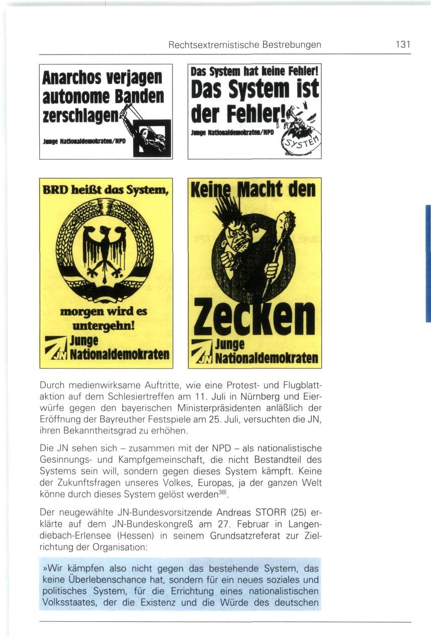 Seite 131 des Verfassungsschutzbericht 1993 Bund