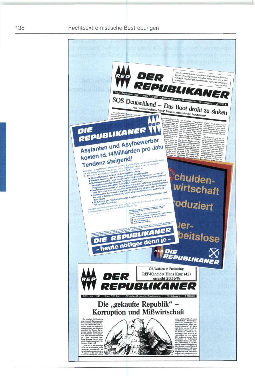 Seite 138 des Verfassungsschutzbericht 1993 Bund