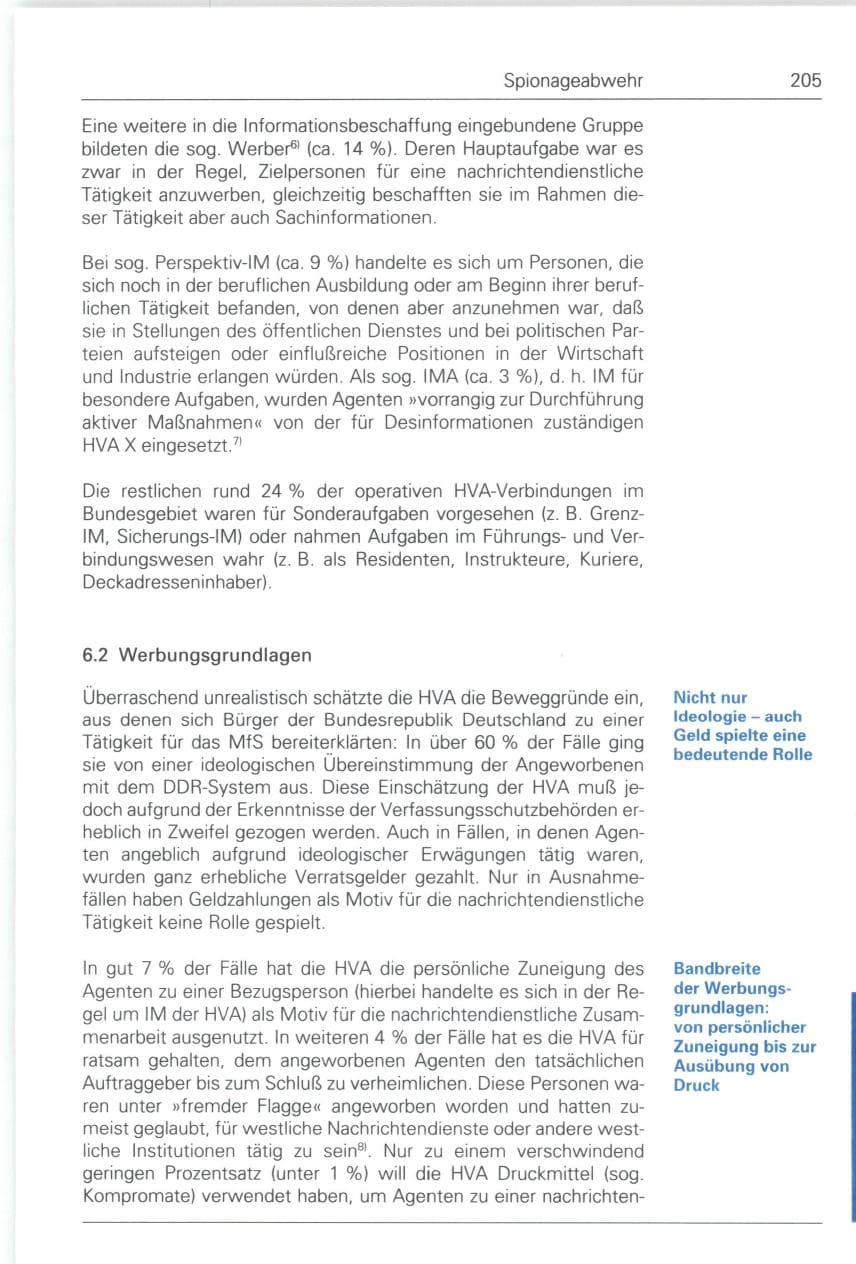 Seite 205 des Verfassungsschutzbericht 1993 Bund