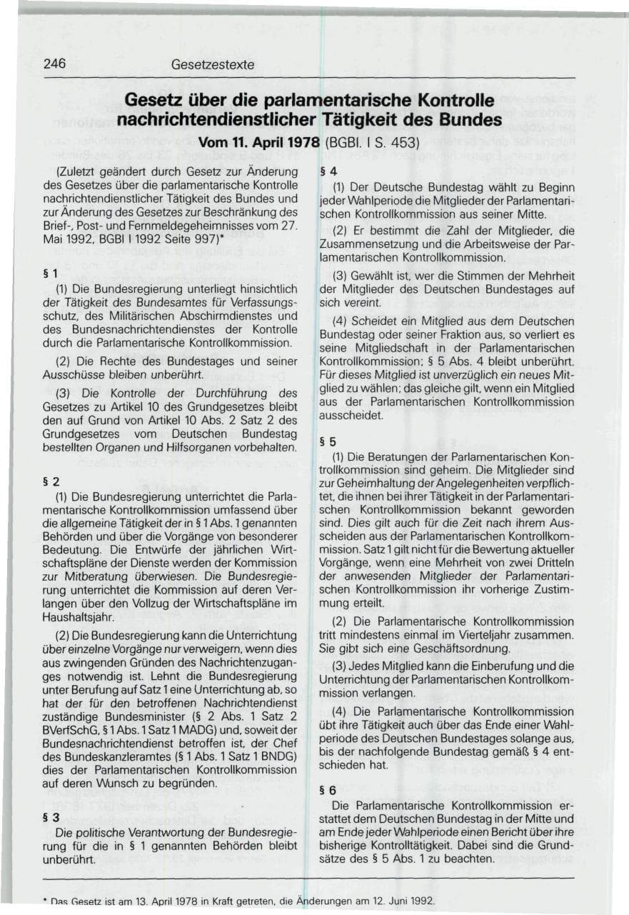 Seite 246 des Verfassungsschutzbericht 1993 Bund