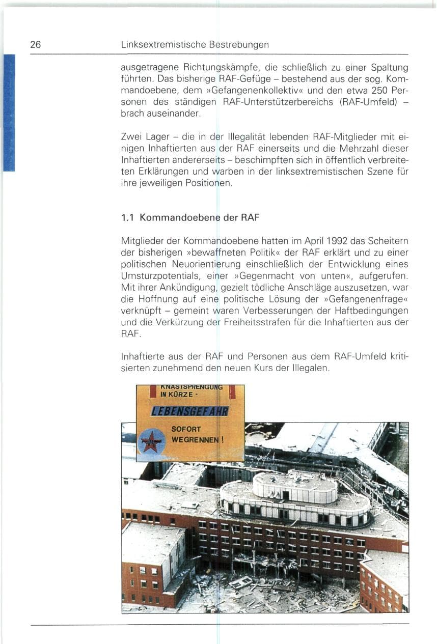 Seite 26 des Verfassungsschutzbericht 1993 Bund