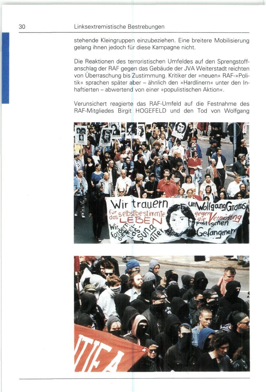Seite 30 des Verfassungsschutzbericht 1993 Bund