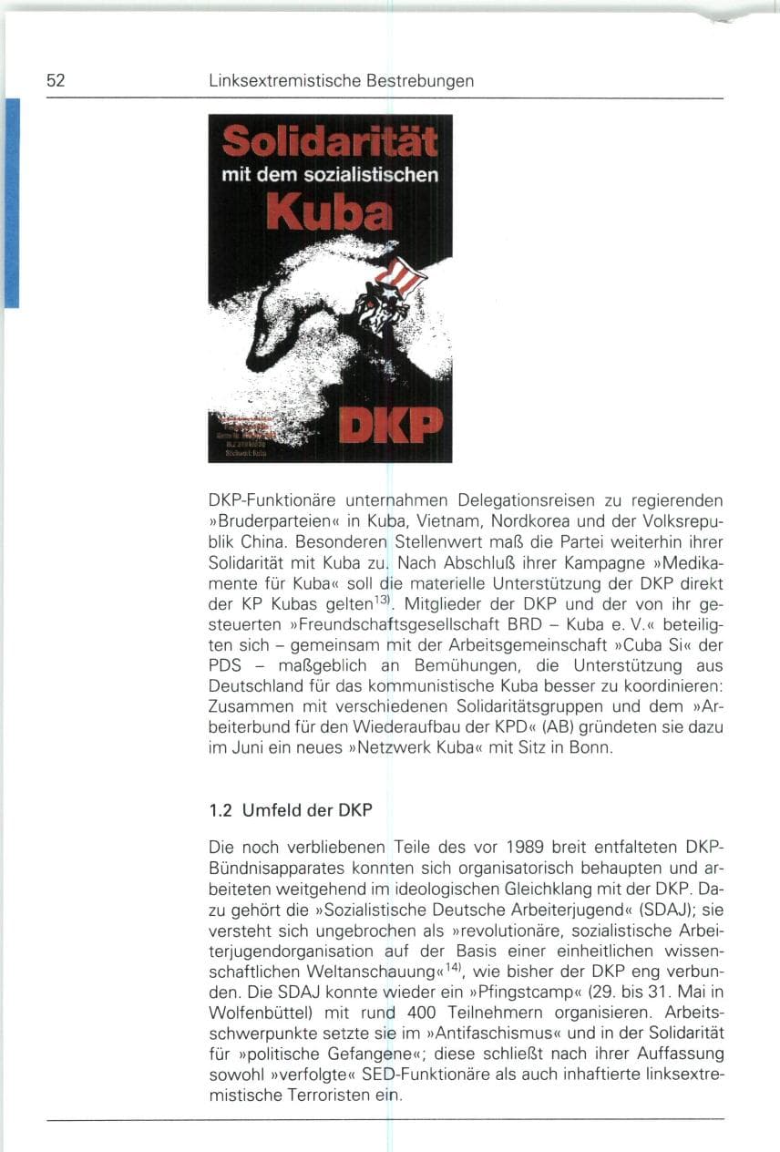 Seite 52 des Verfassungsschutzbericht 1993 Bund