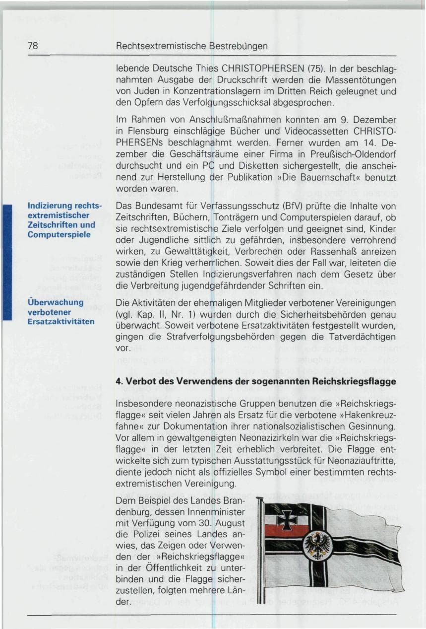 Seite 78 des Verfassungsschutzbericht 1993 Bund