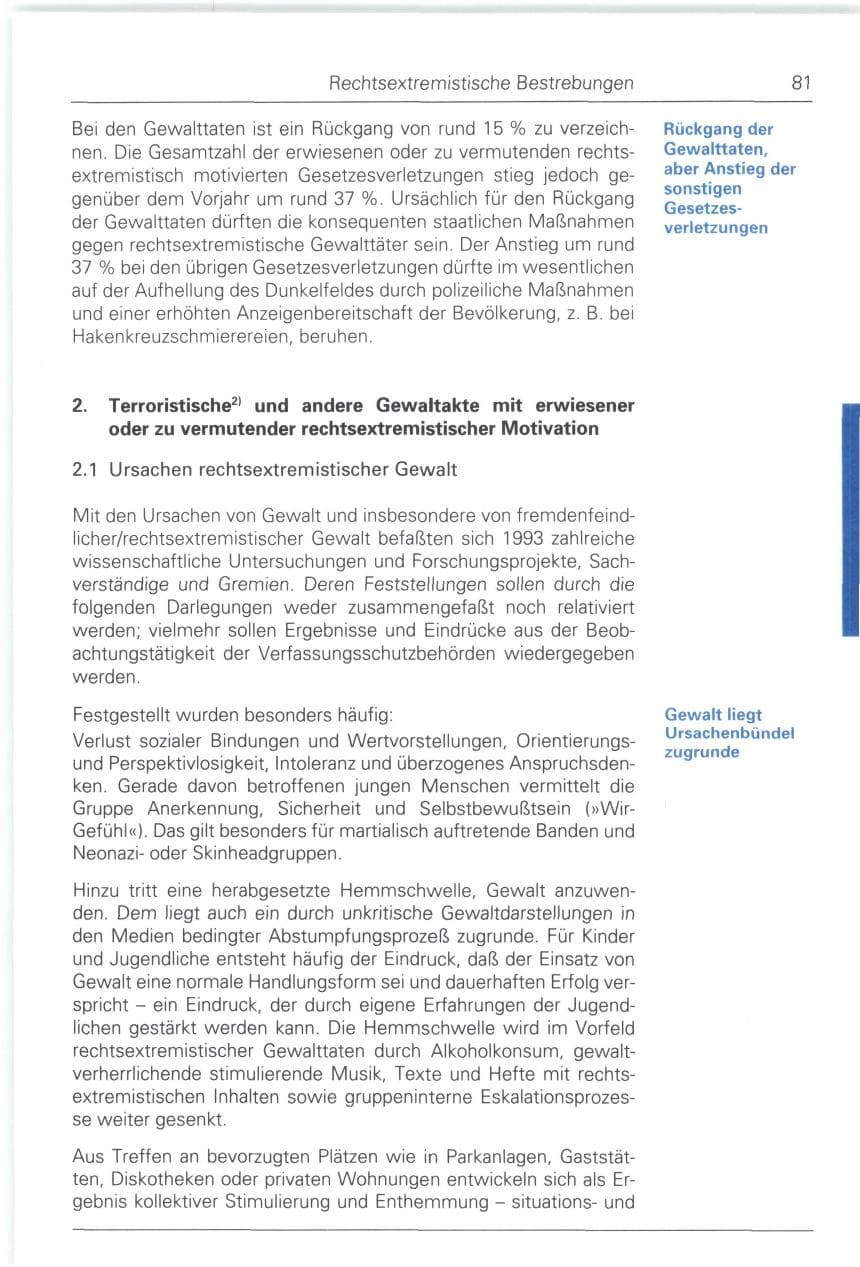 Seite 81 des Verfassungsschutzbericht 1993 Bund