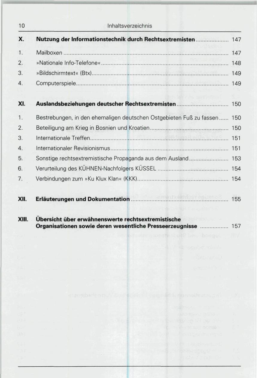 Seite 10 des Verfassungsschutzbericht 1993 Bund