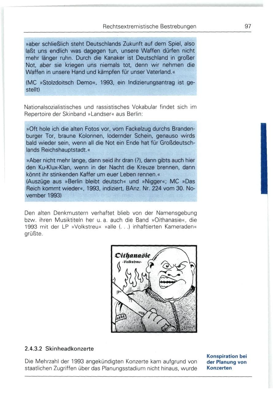 Seite 97 des Verfassungsschutzbericht 1993 Bund