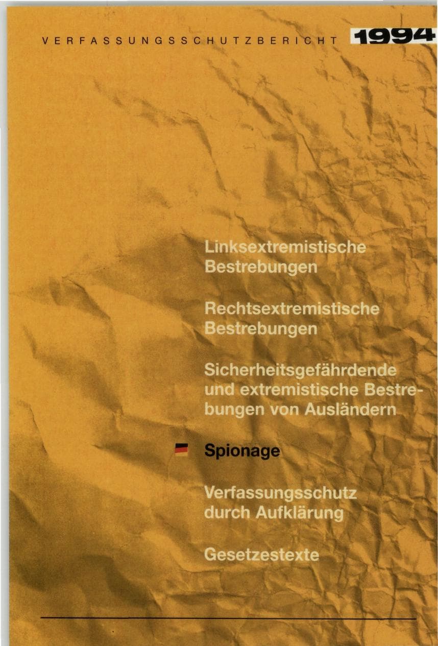 Seite 207 des Verfassungsschutzbericht 1994 Bund
