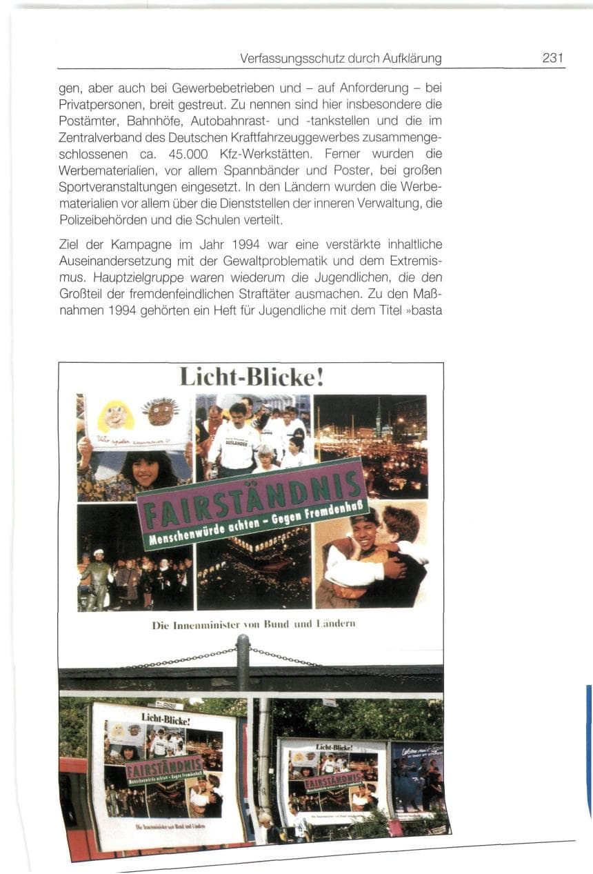 Seite 231 des Verfassungsschutzbericht 1994 Bund
