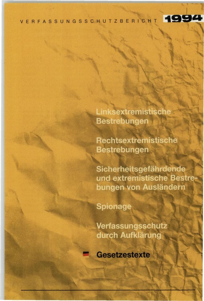 Seite 239 des Verfassungsschutzbericht 1994 Bund
