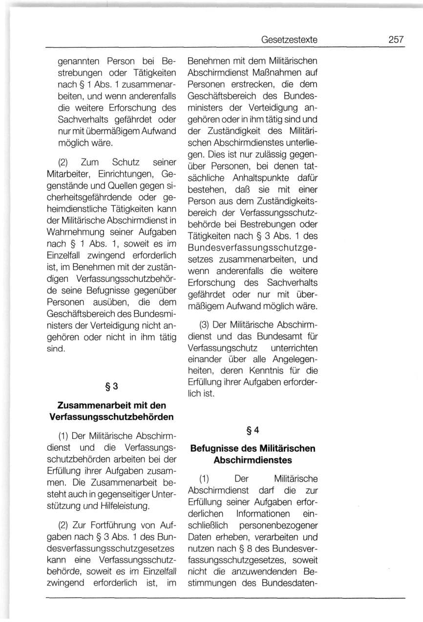 Seite 257 des Verfassungsschutzbericht 1994 Bund