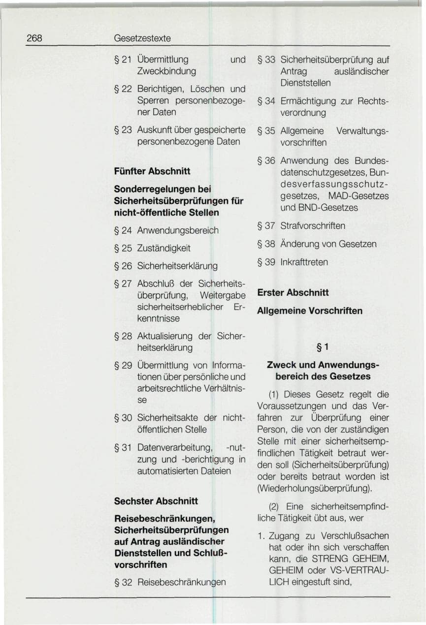 Seite 268 des Verfassungsschutzbericht 1994 Bund