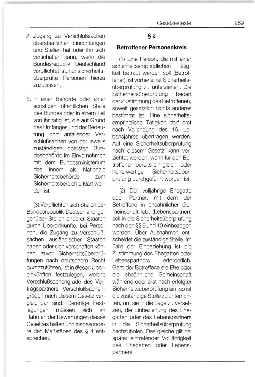 Seite 269 des Verfassungsschutzbericht 1994 Bund