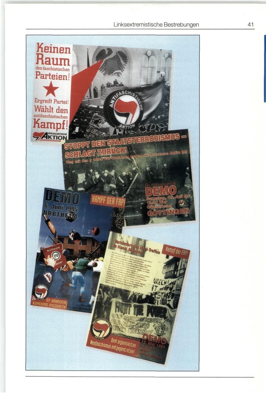 Seite 41 des Verfassungsschutzbericht 1994 Bund