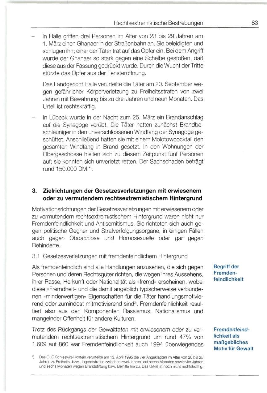 Seite 83 des Verfassungsschutzbericht 1994 Bund