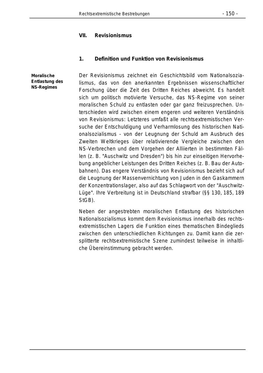 Seite 150 des Verfassungsschutzbericht 1996 Bund