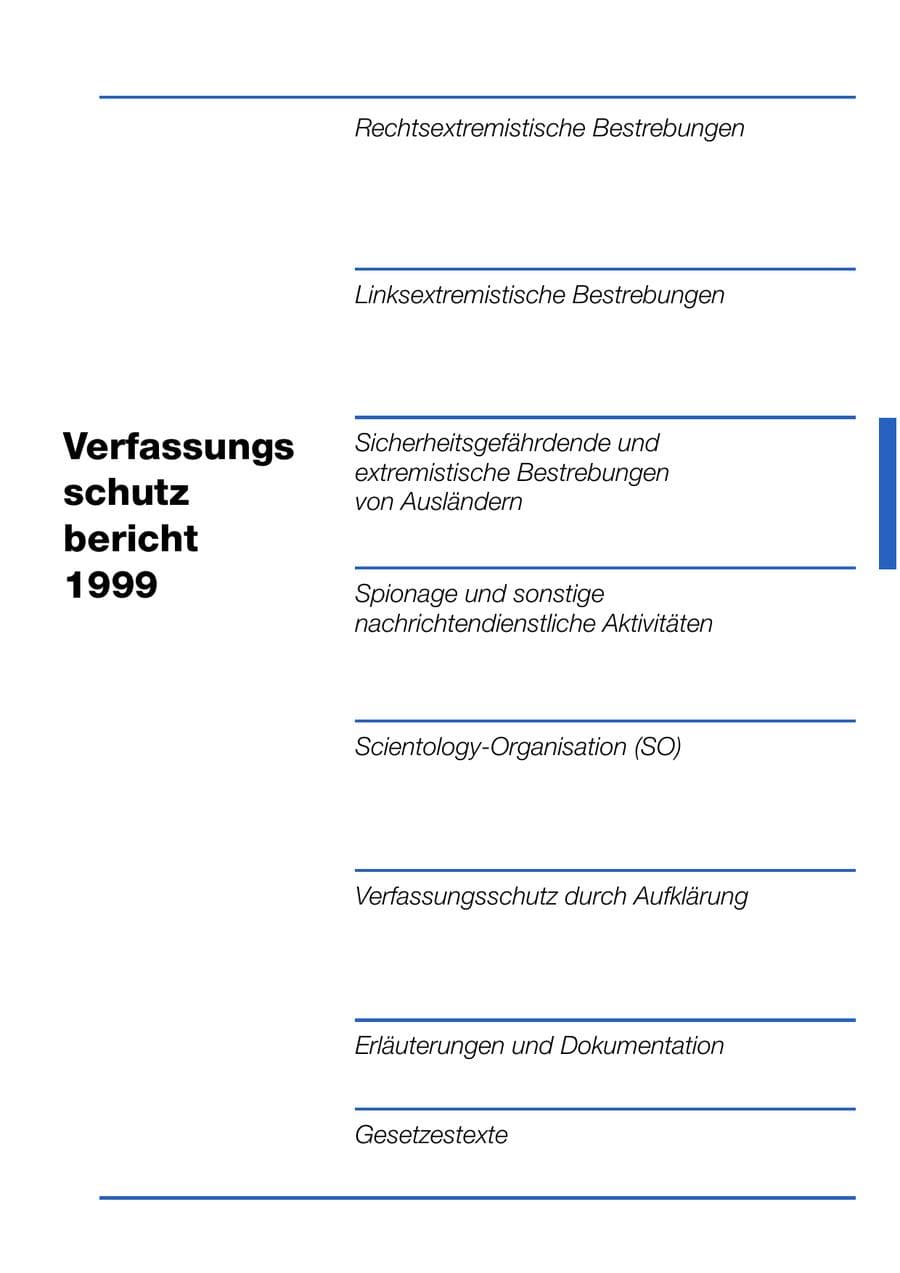 Seite 146 des Verfassungsschutzbericht 1999 Bund