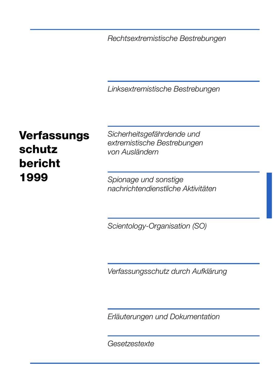 Seite 193 des Verfassungsschutzbericht 1999 Bund
