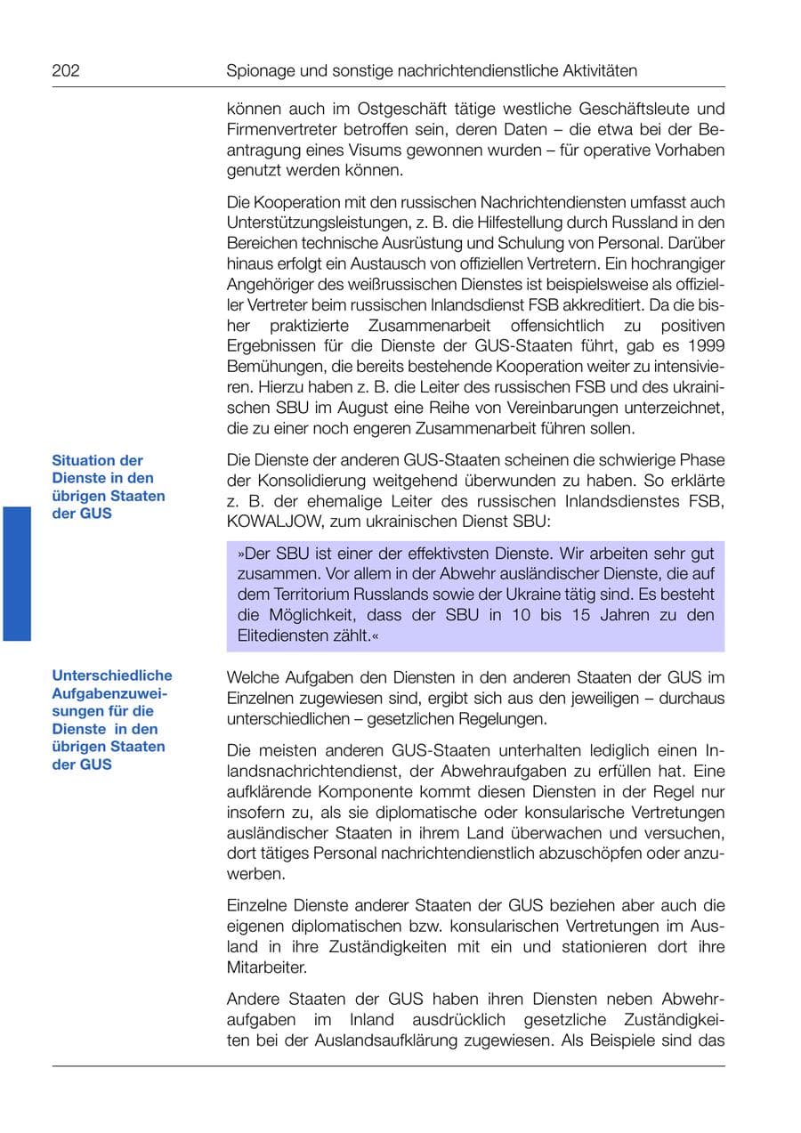 Seite 204 des Verfassungsschutzbericht 1999 Bund