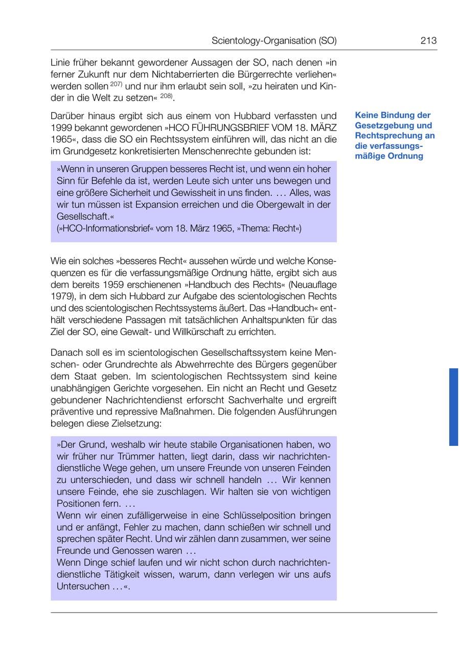 Seite 215 des Verfassungsschutzbericht 1999 Bund