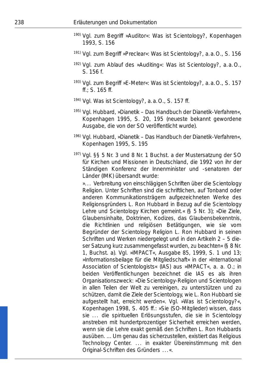 Seite 240 des Verfassungsschutzbericht 1999 Bund