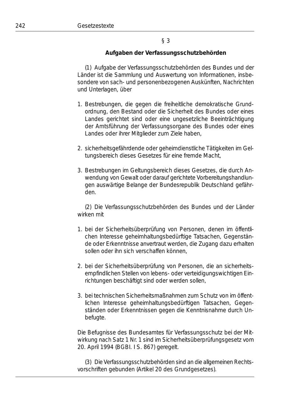 Seite 244 des Verfassungsschutzbericht 1999 Bund