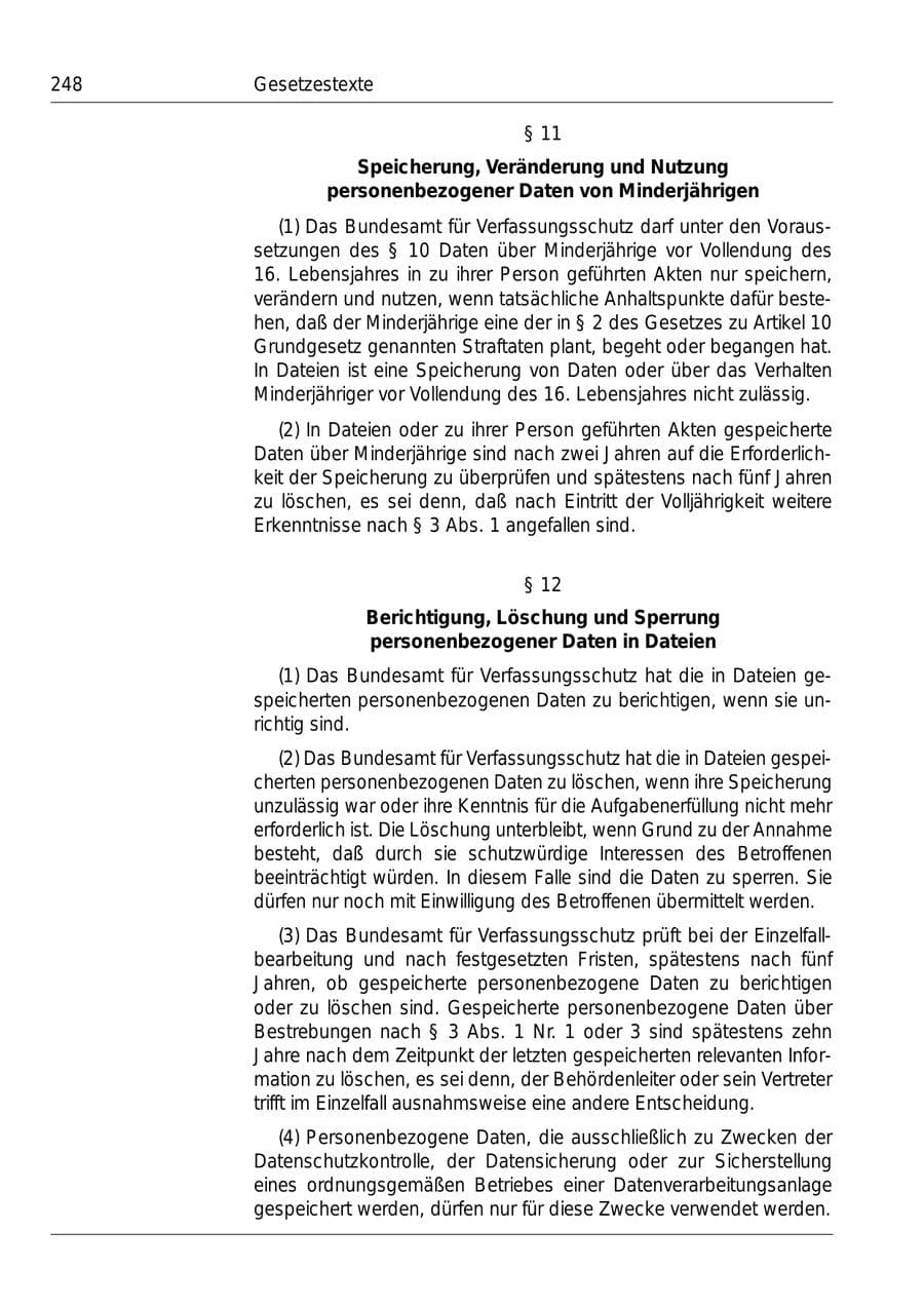 Seite 250 des Verfassungsschutzbericht 1999 Bund