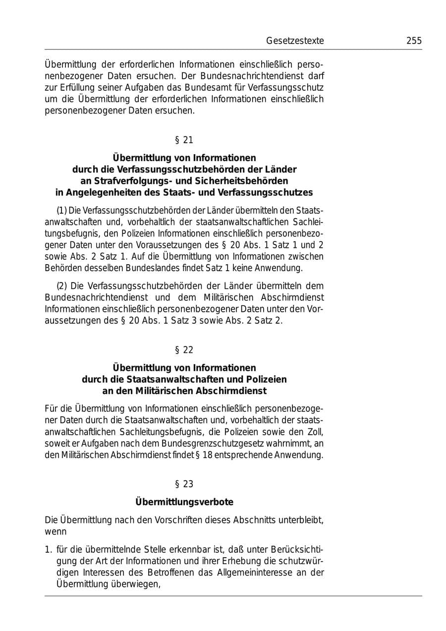 Seite 257 des Verfassungsschutzbericht 1999 Bund