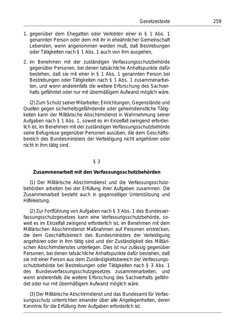 Seite 261 des Verfassungsschutzbericht 1999 Bund