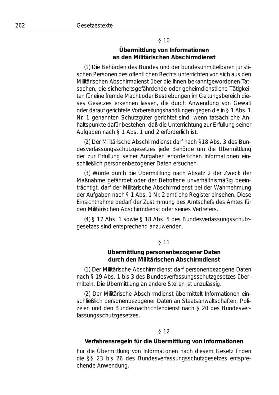 Seite 264 des Verfassungsschutzbericht 1999 Bund