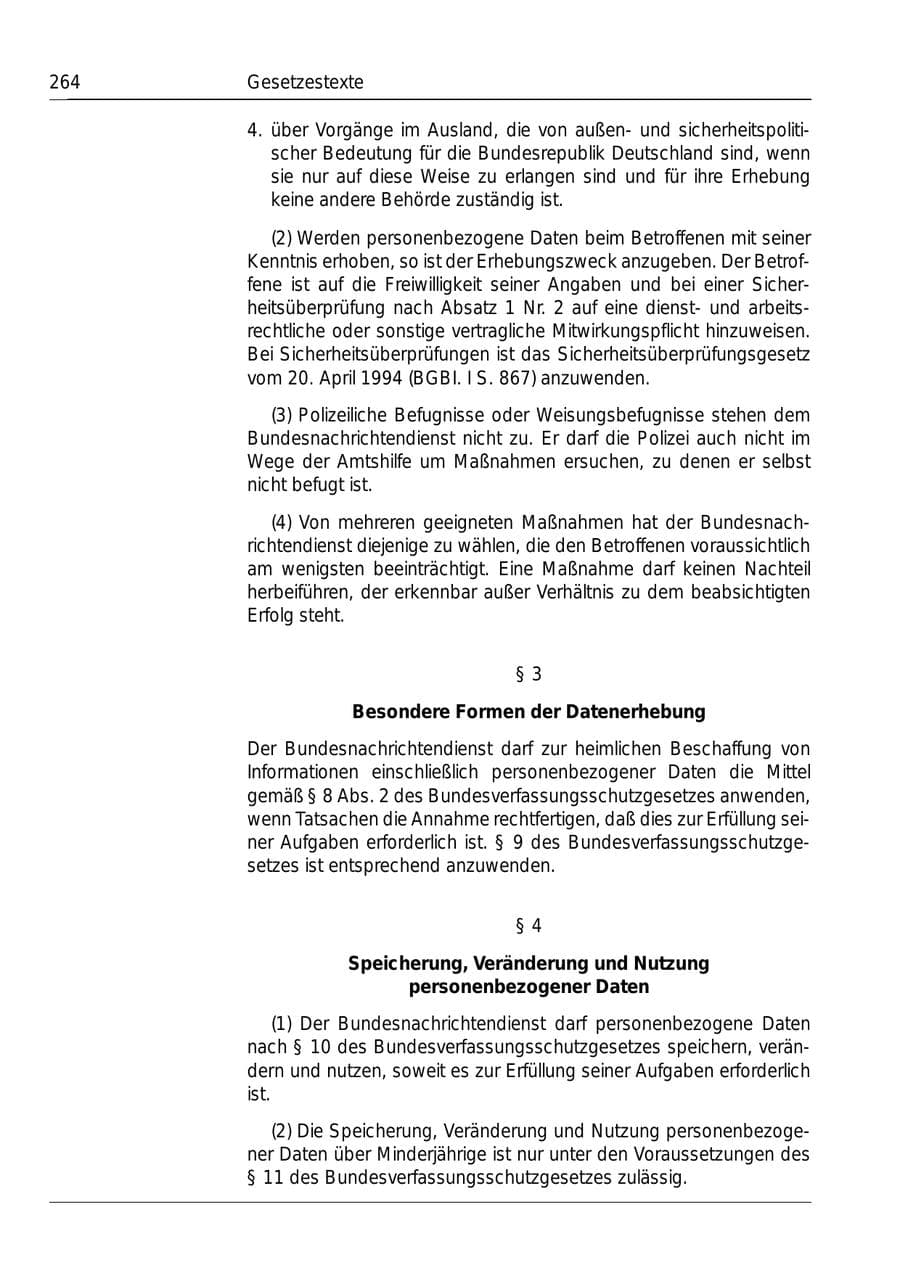 Seite 266 des Verfassungsschutzbericht 1999 Bund