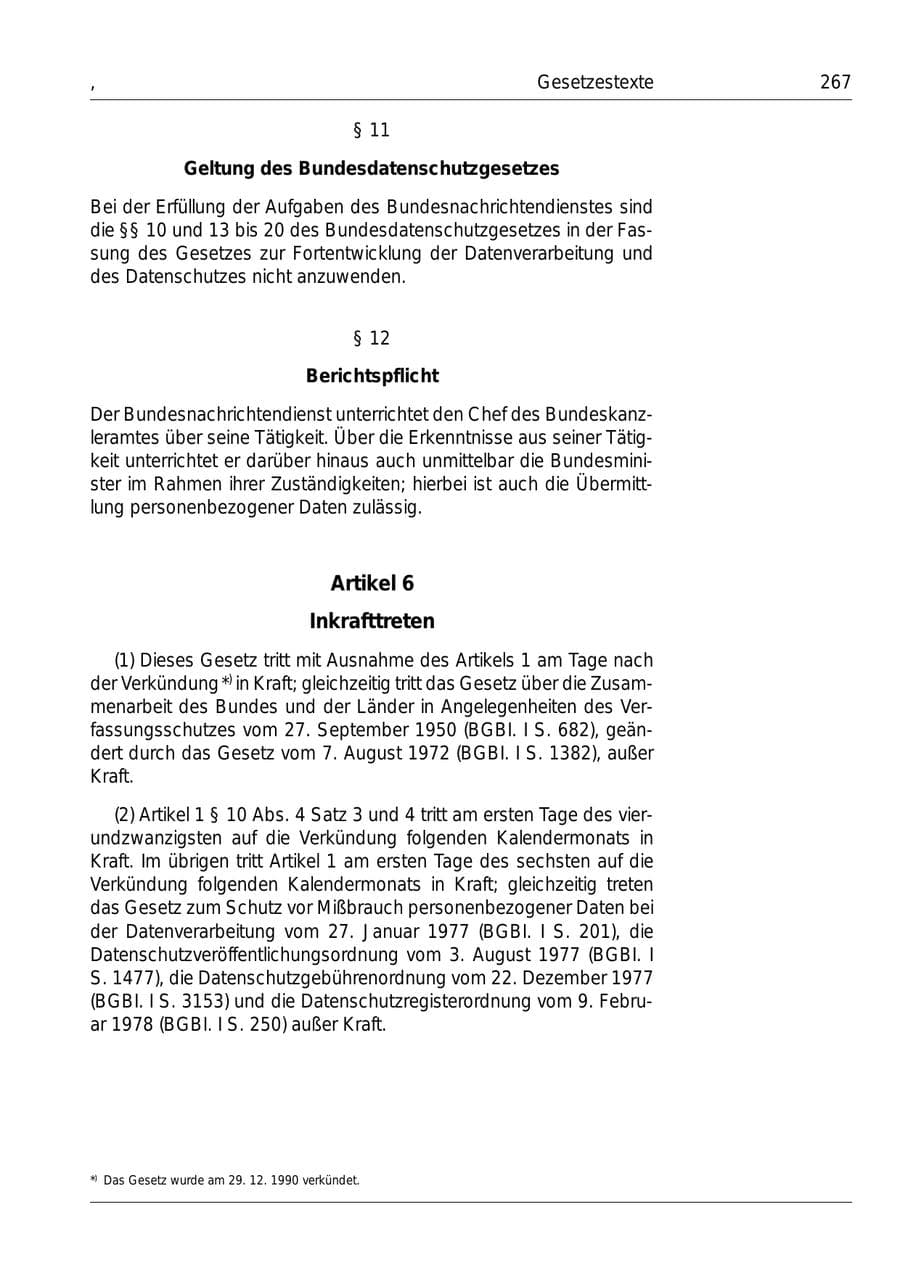 Seite 269 des Verfassungsschutzbericht 1999 Bund