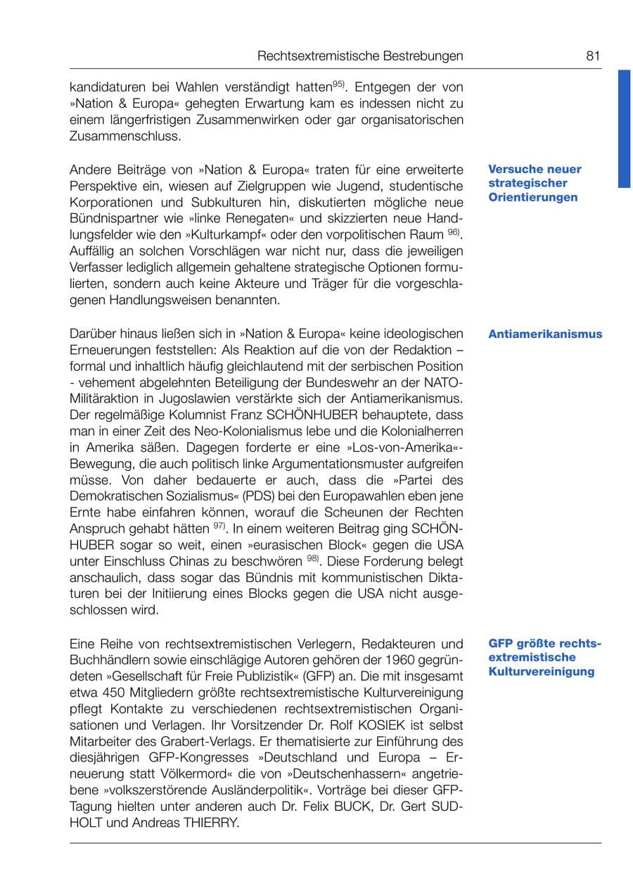 Seite 82 des Verfassungsschutzbericht 1999 Bund