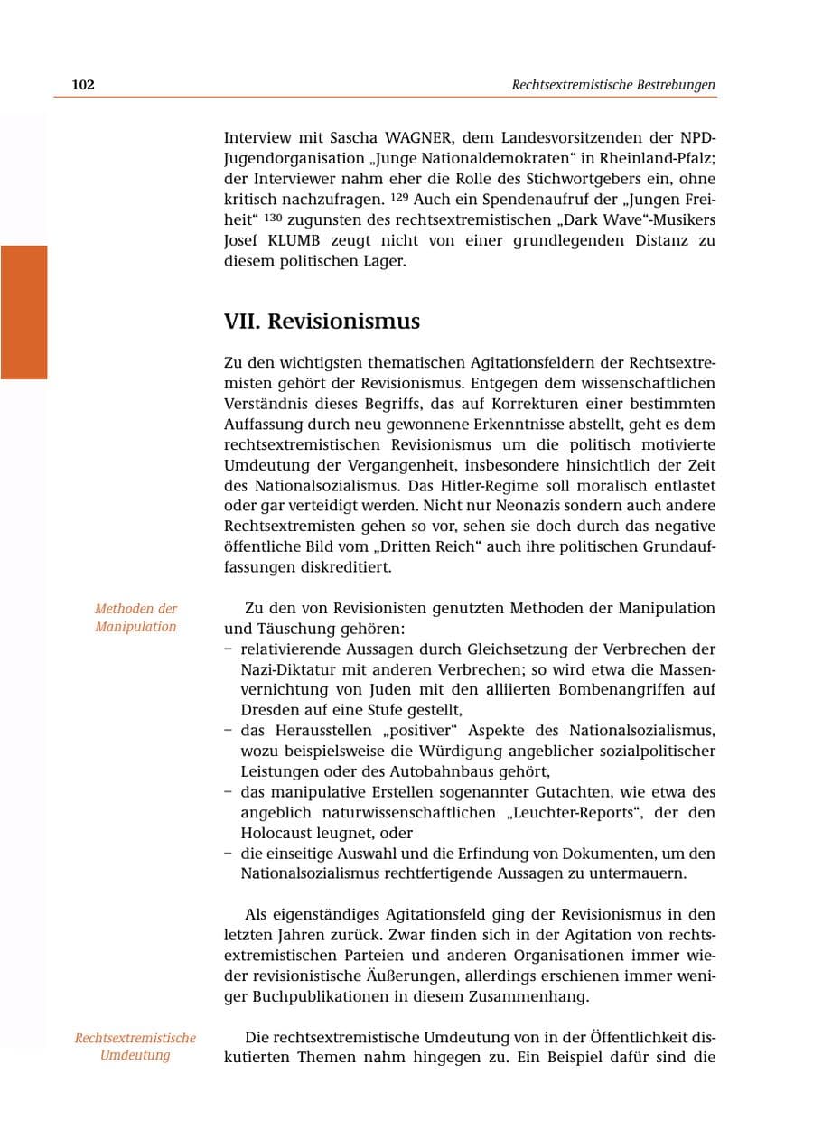 Seite 103 des Verfassungsschutzbericht 2000 Bund