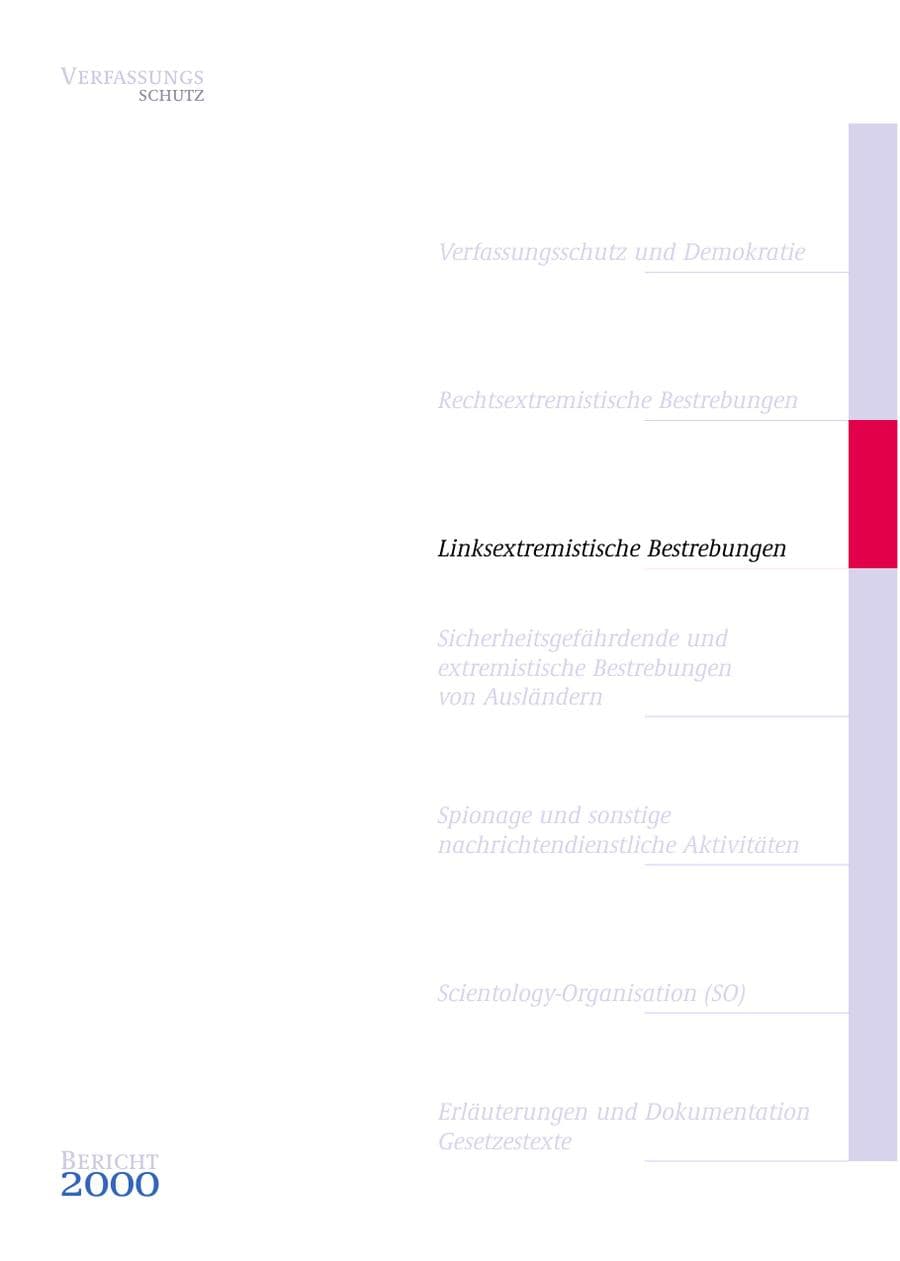Seite 120 des Verfassungsschutzbericht 2000 Bund