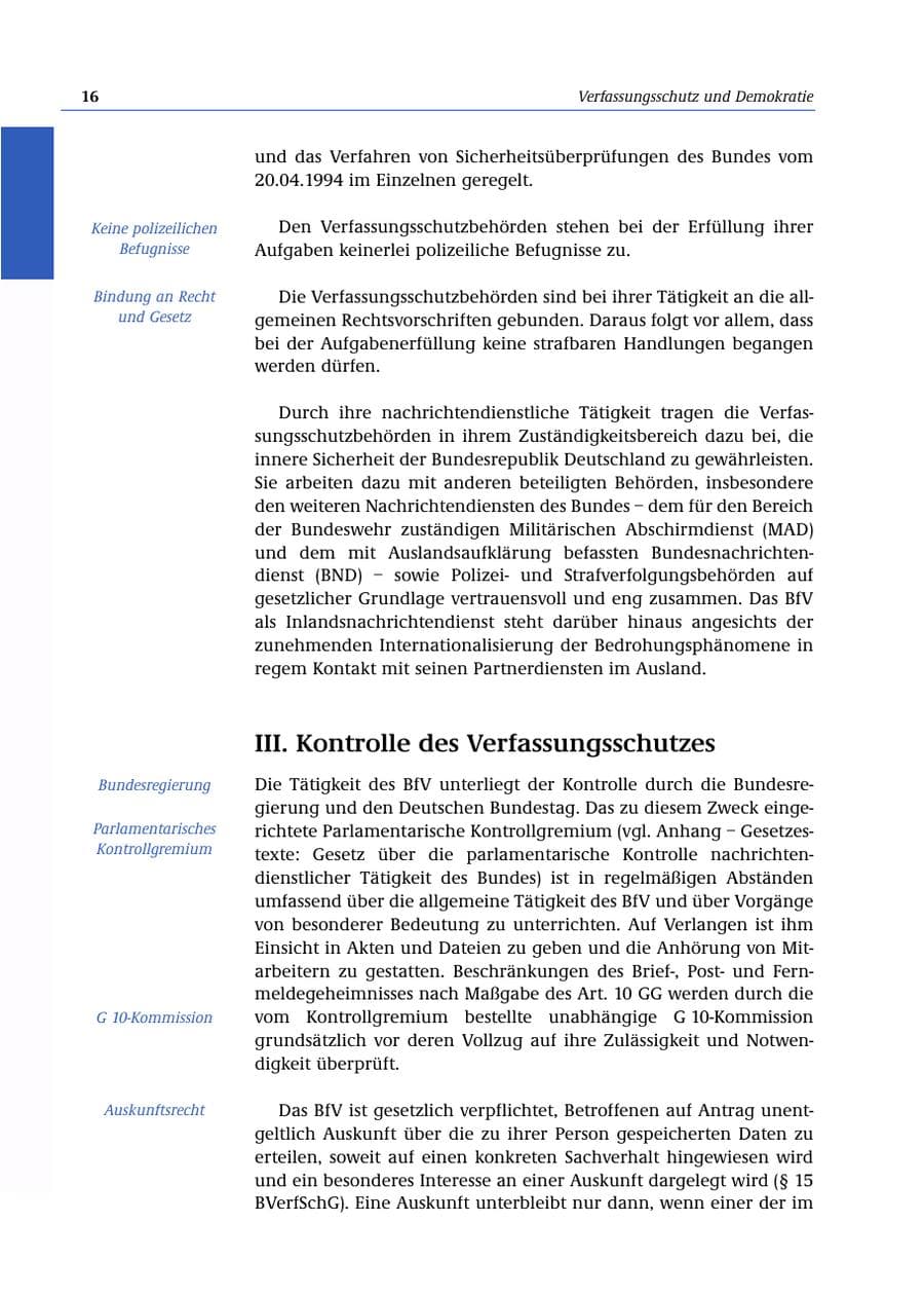 Seite 17 des Verfassungsschutzbericht 2000 Bund