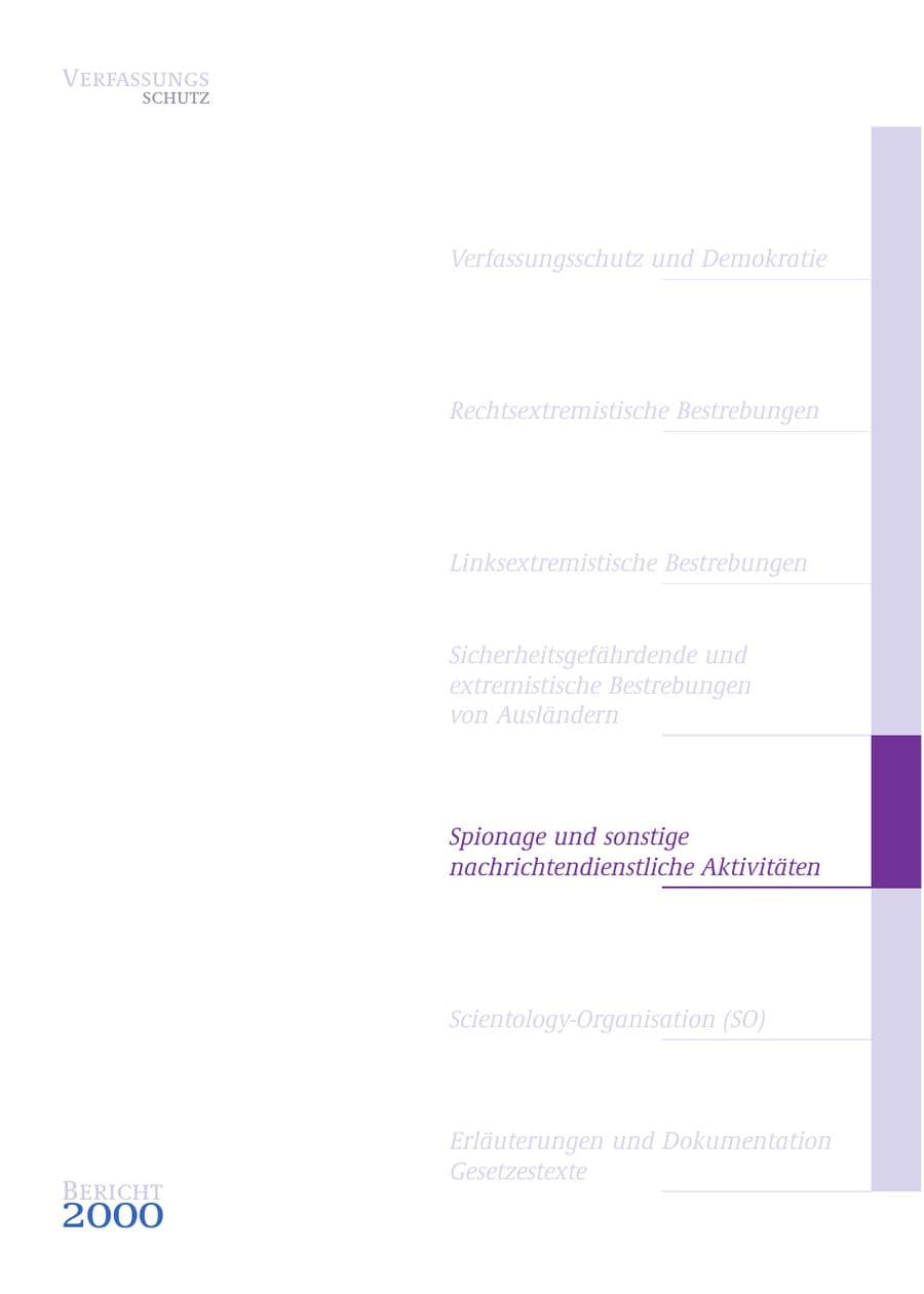 Seite 228 des Verfassungsschutzbericht 2000 Bund