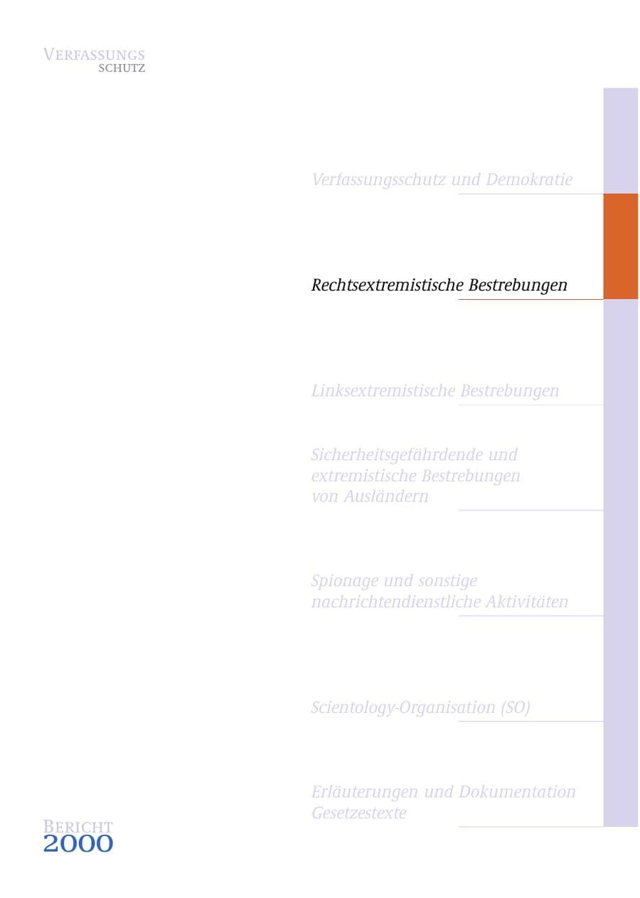 Seite 24 des Verfassungsschutzbericht 2000 Bund
