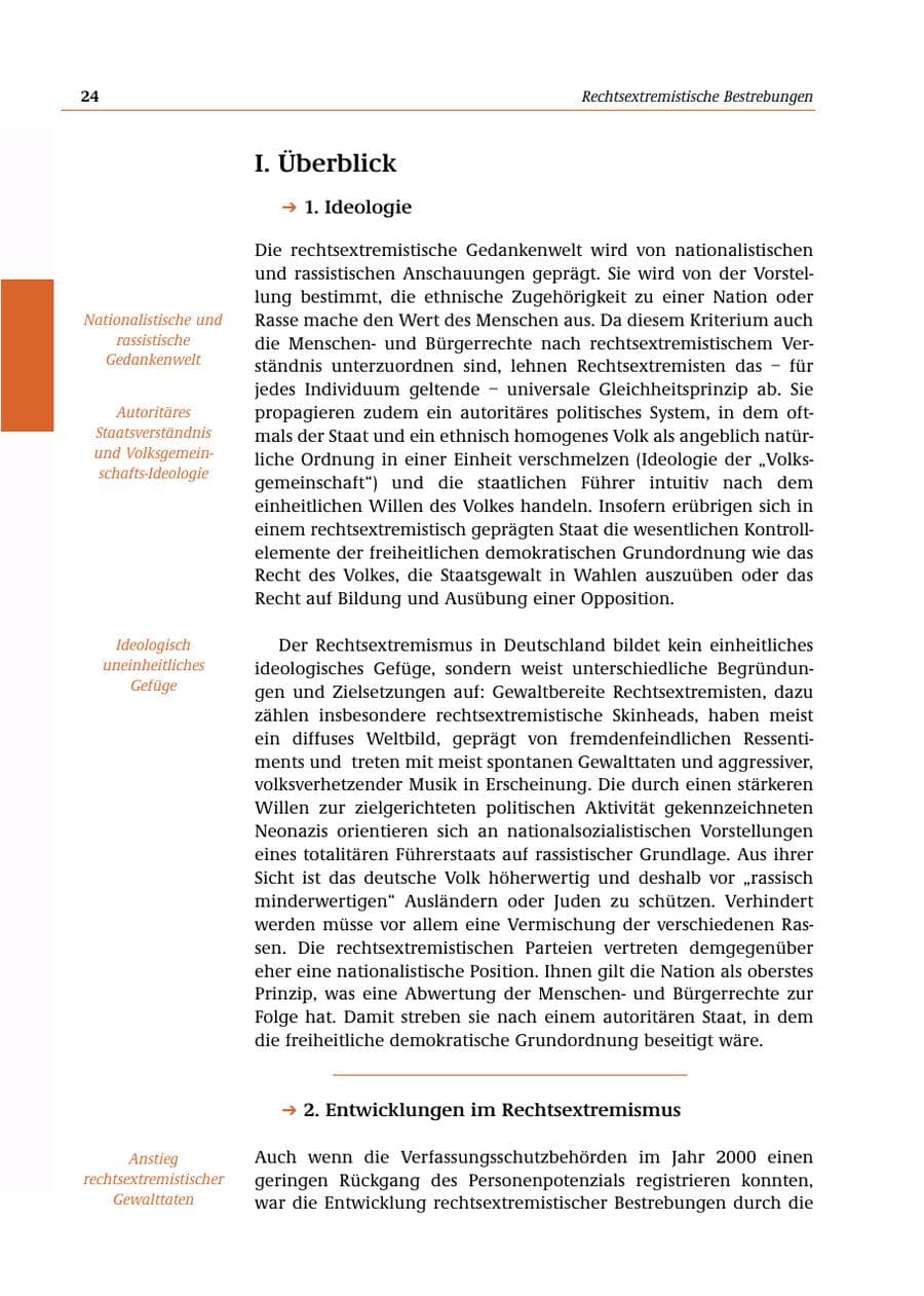 Seite 25 des Verfassungsschutzbericht 2000 Bund