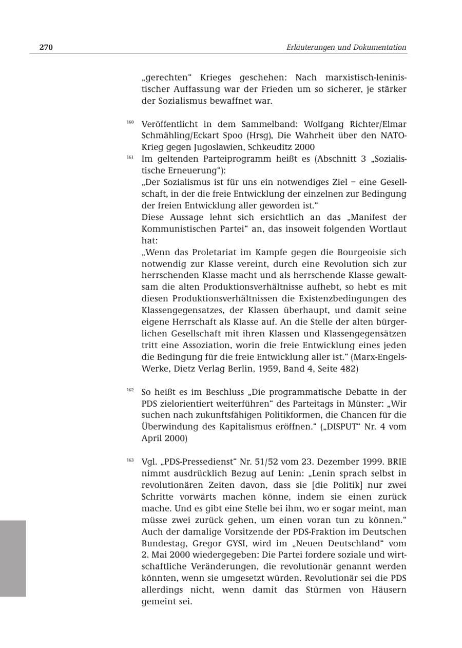 Seite 271 des Verfassungsschutzbericht 2000 Bund