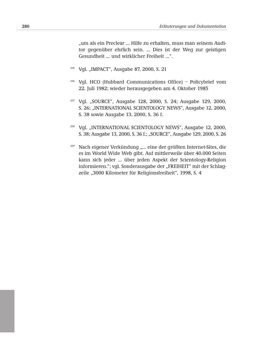 Seite 281 des Verfassungsschutzbericht 2000 Bund