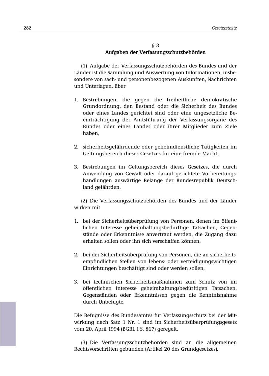 Seite 283 des Verfassungsschutzbericht 2000 Bund