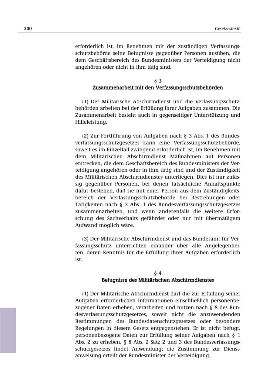 Seite 301 des Verfassungsschutzbericht 2000 Bund