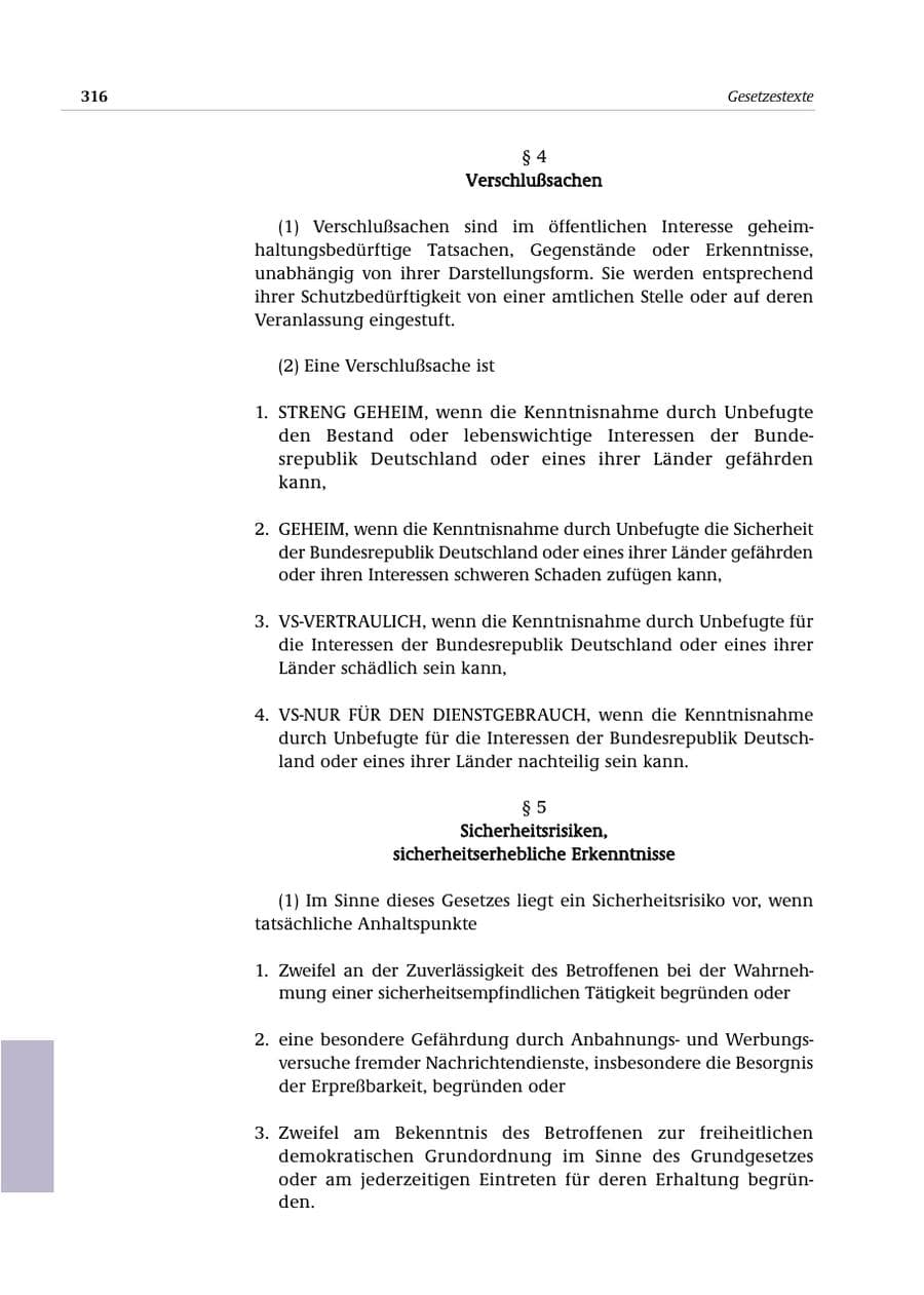 Seite 317 des Verfassungsschutzbericht 2000 Bund