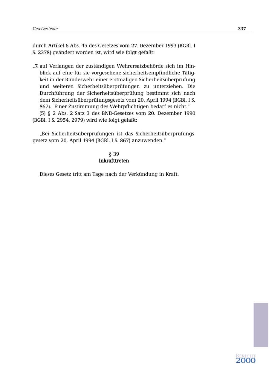 Seite 338 des Verfassungsschutzbericht 2000 Bund