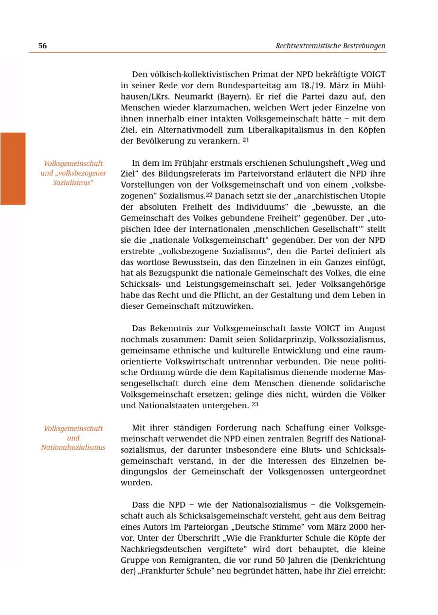 Seite 57 des Verfassungsschutzbericht 2000 Bund