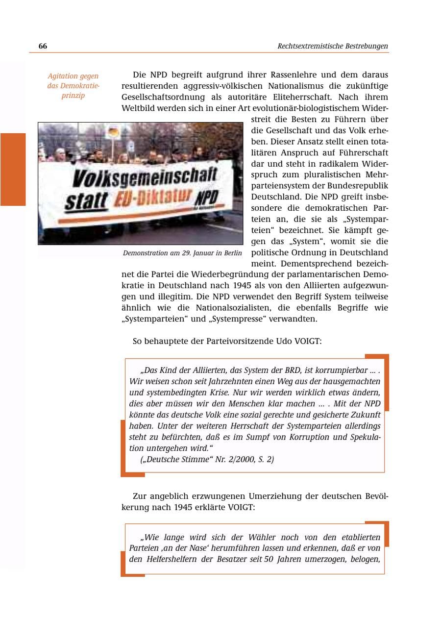 Seite 67 des Verfassungsschutzbericht 2000 Bund