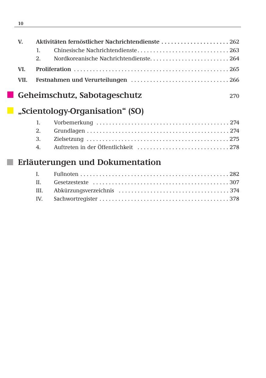 Seite 11 des Verfassungsschutzbericht 2001 Bund